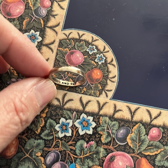 Barse Thailand 925 sterling silver moonstone? small petite ring size 5 NWOT - Picture 4 of 4